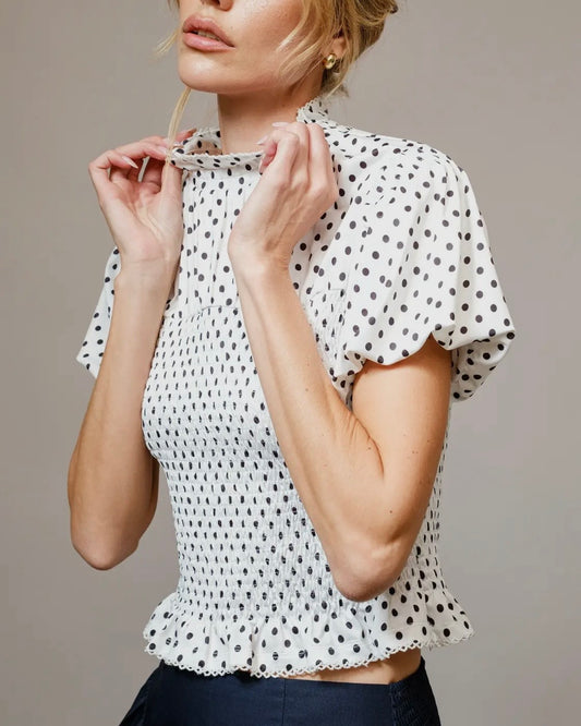 Talia Polka Dot Top