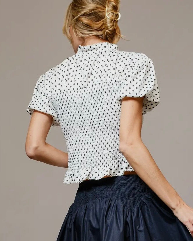 Talia Polka Dot Top