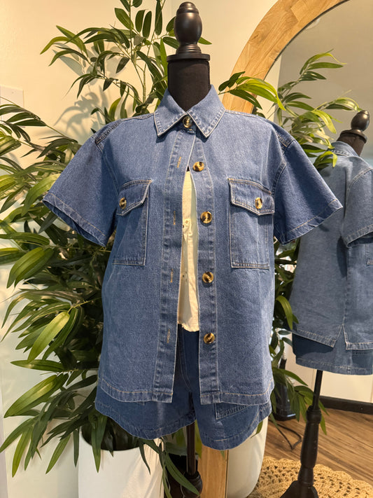 Kelsea Denim Matching Set