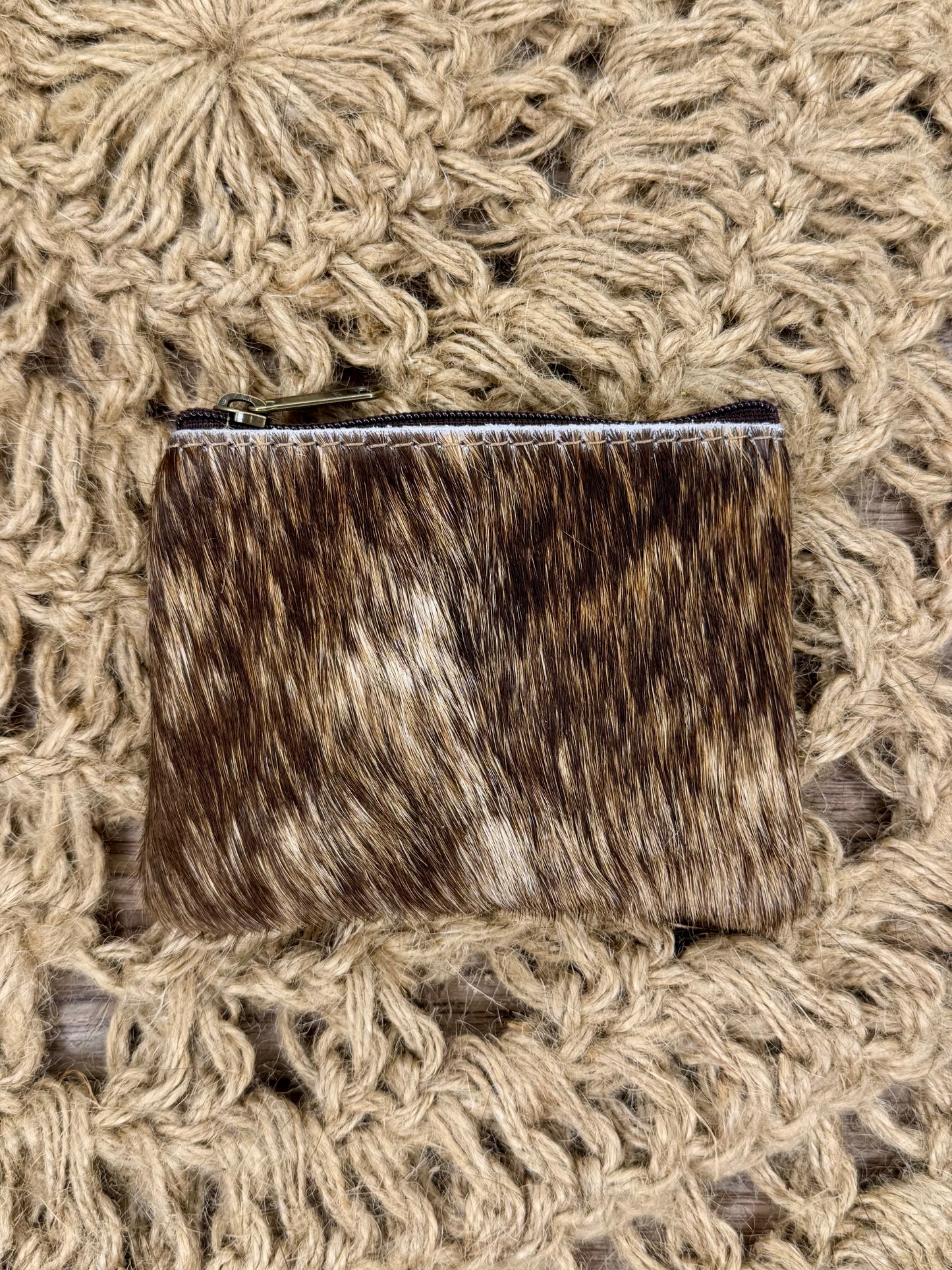 Cowhide Coin Purse