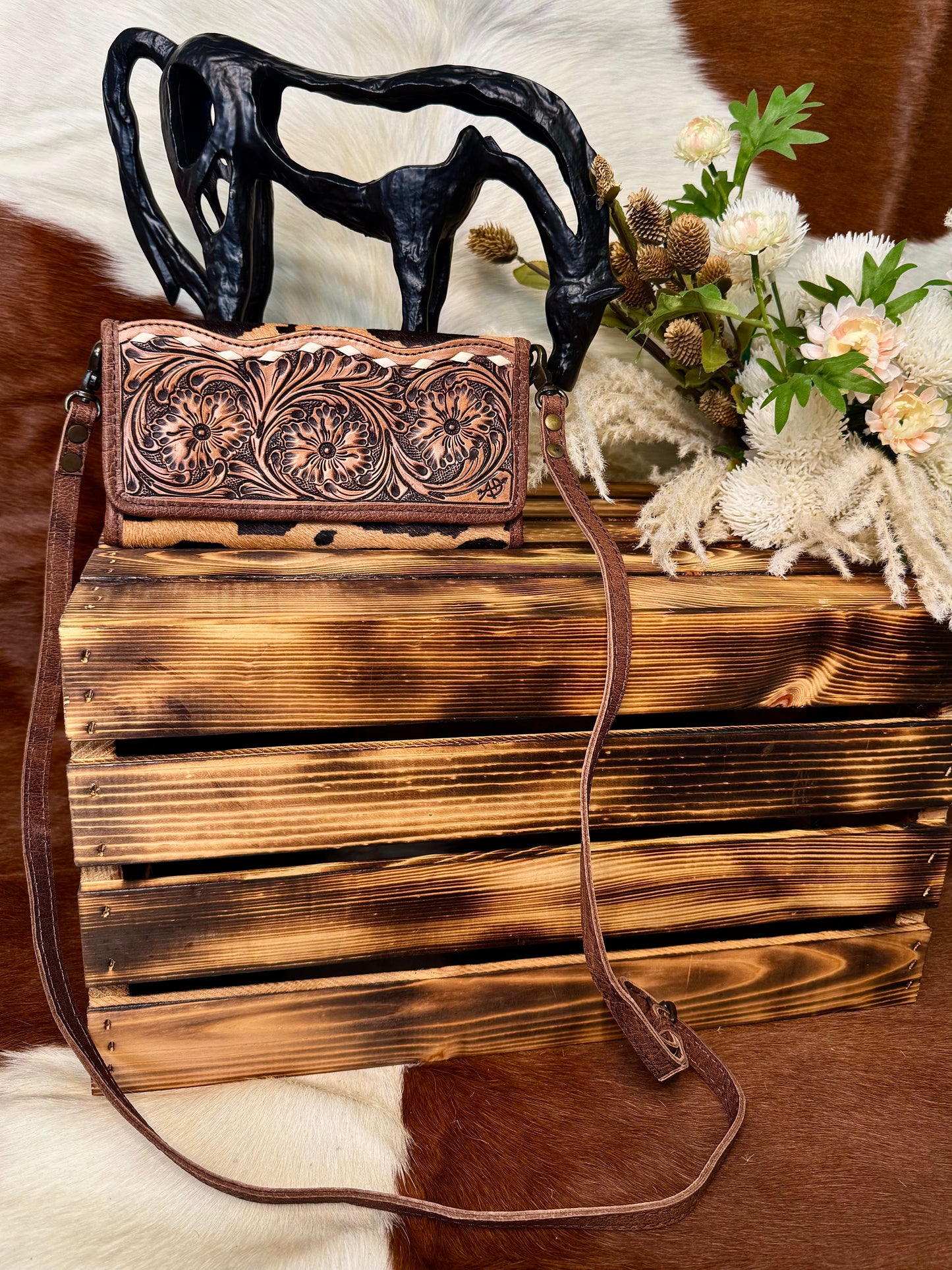 Cheetah Crossbody Wristlet