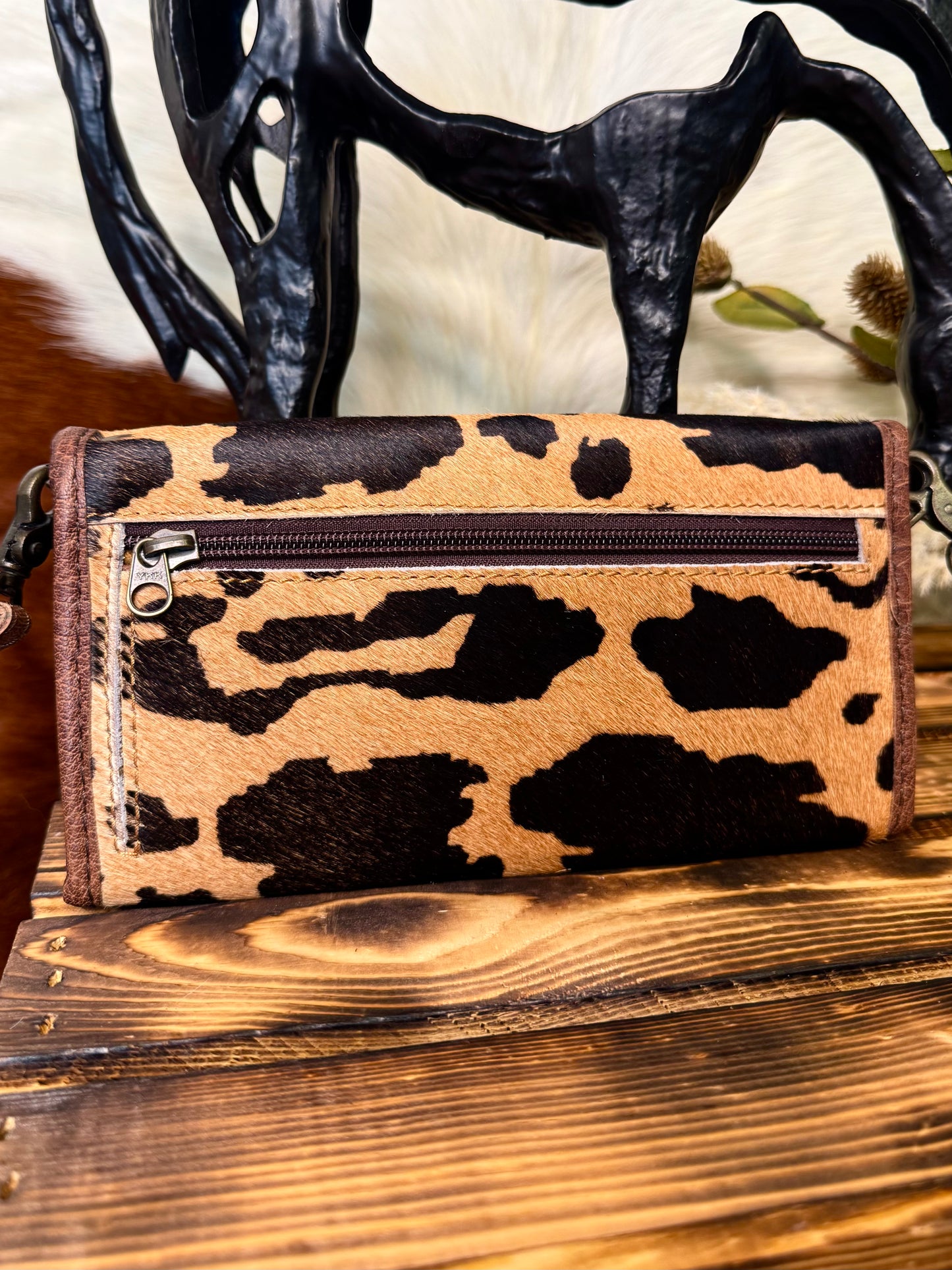 Cheetah Crossbody Wristlet