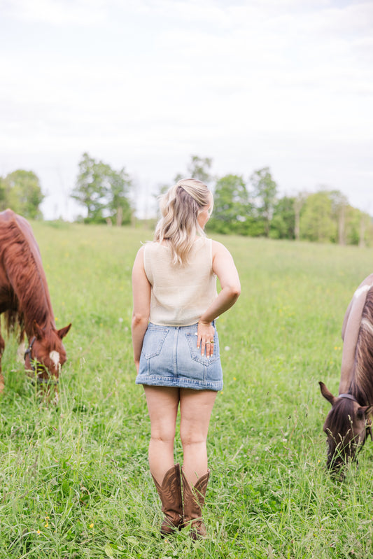Rylee Denim Mini Skirt