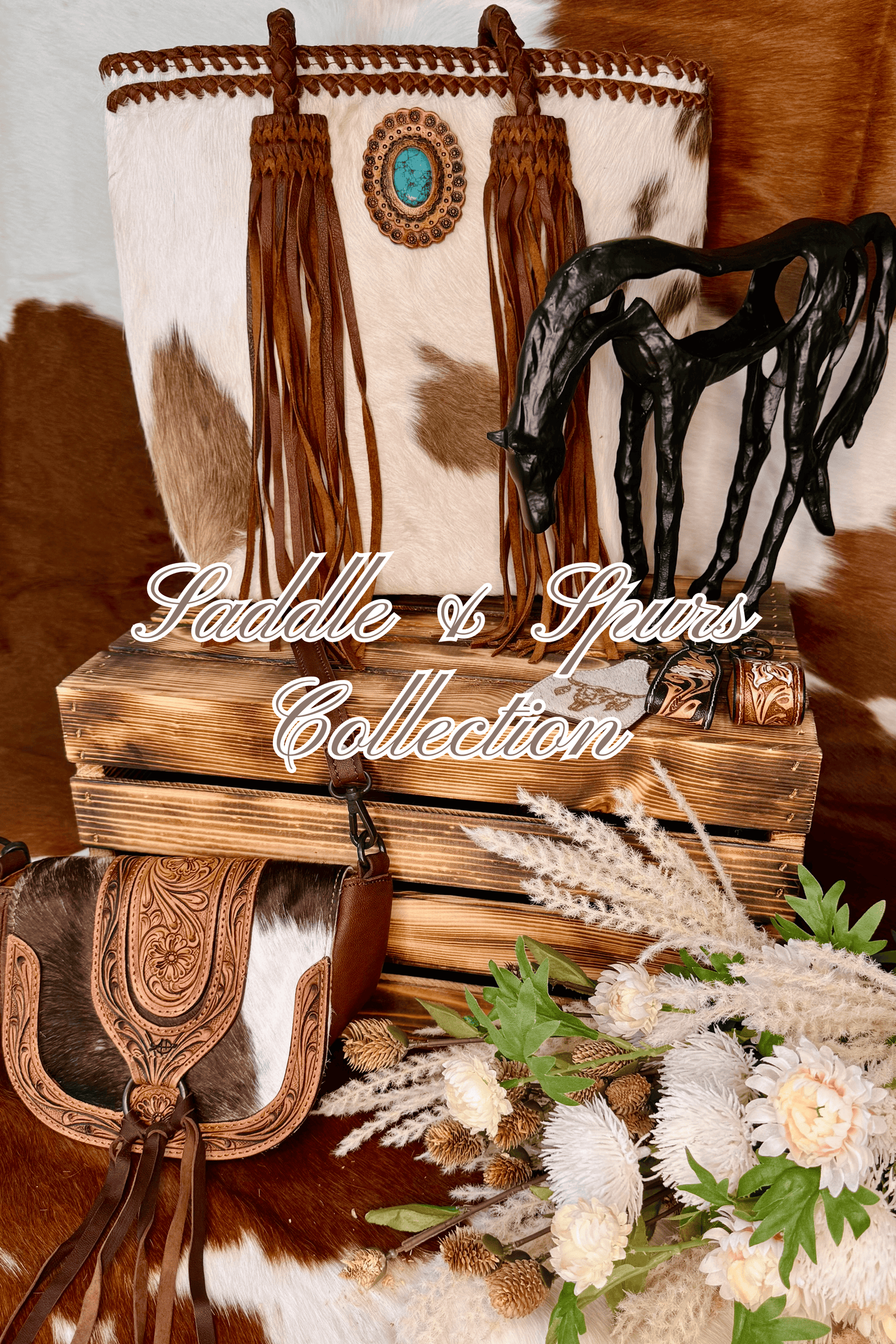 HAND TOOLED LEATHER & COWHIDE GOODS