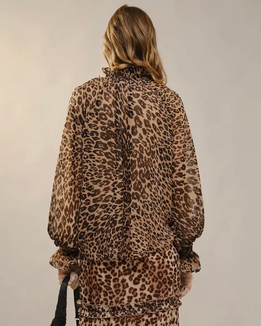 Lara Cheetah Print Blouse