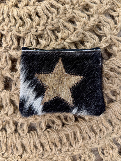 Star Cowhide Coin Purse