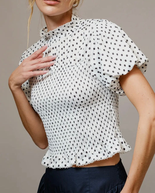 Talia Polka Dot Top