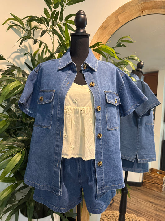 Kelsea Denim Matching Set