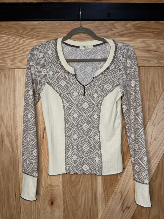 Sola Aztec Long Sleeve Top