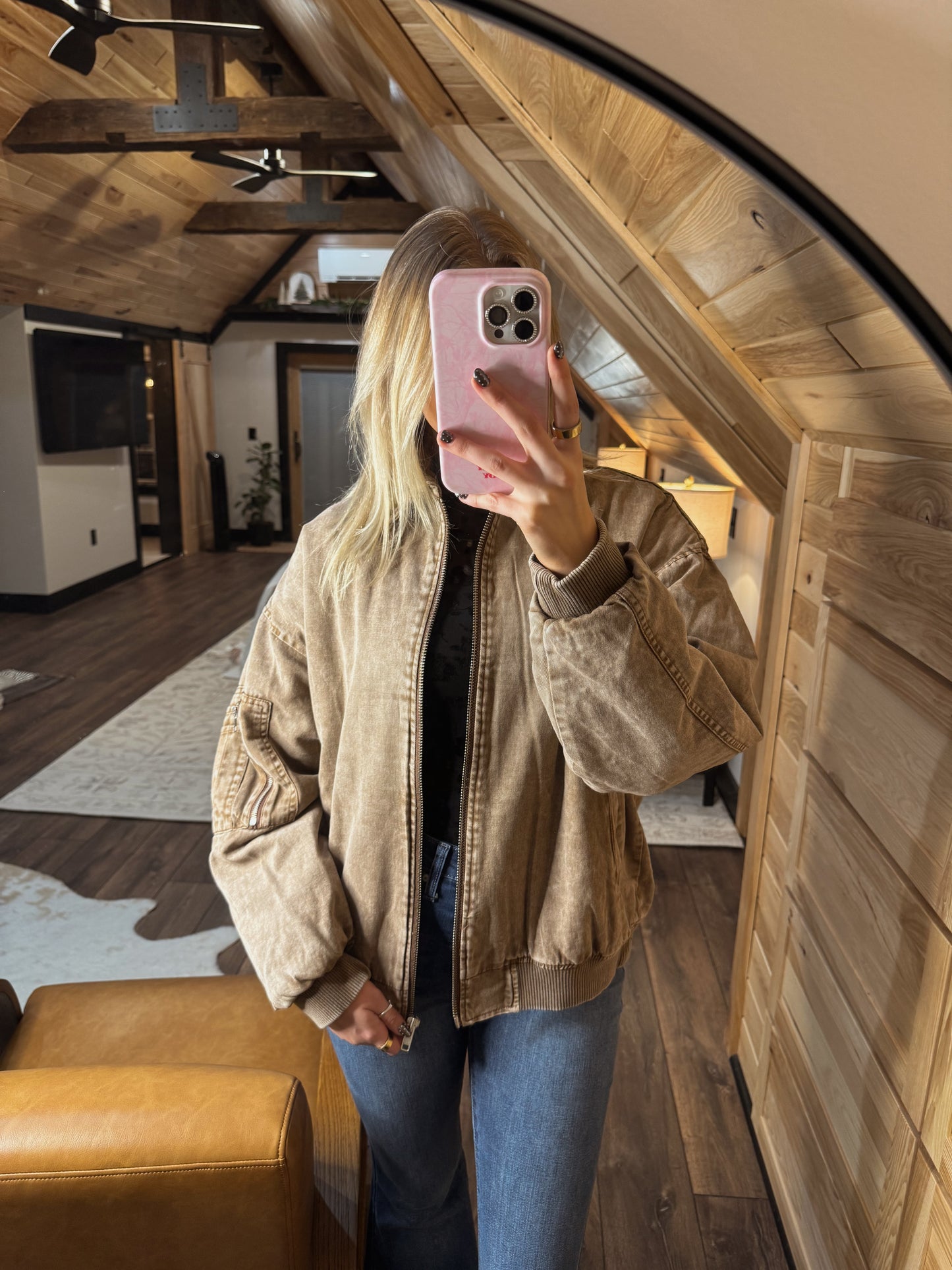 Millie Oversized Bomber Jacket