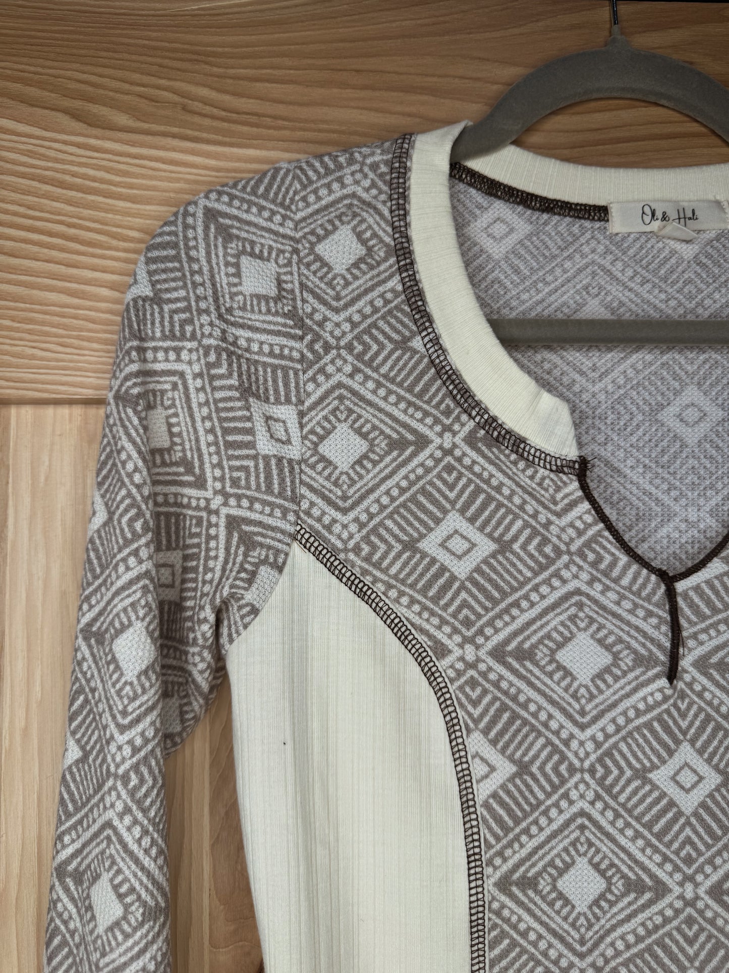 Sola Aztec Long Sleeve Top