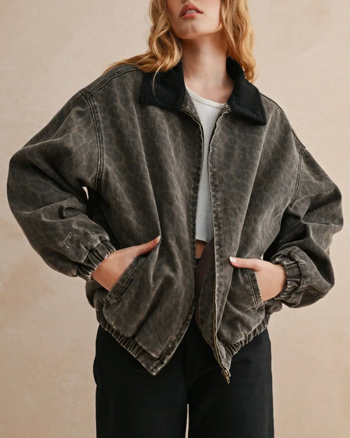 Ella Leopard Print Bomber Jacket