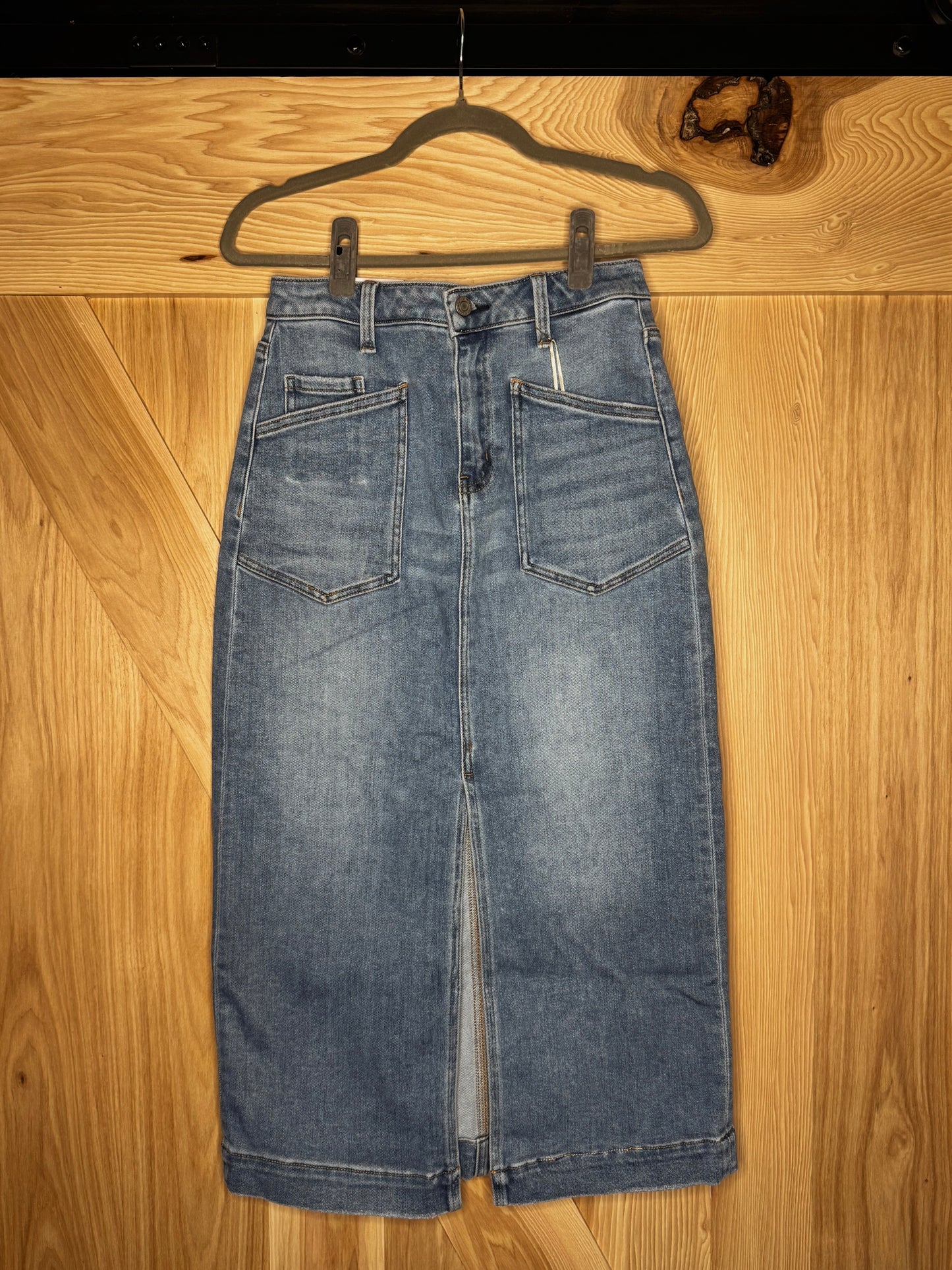 Vivian Midi Denim Skirt