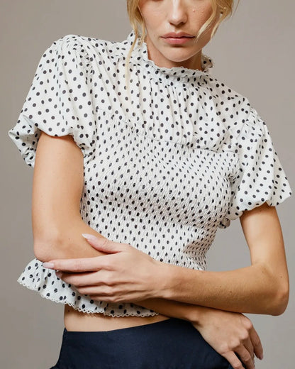 Talia Polka Dot Top