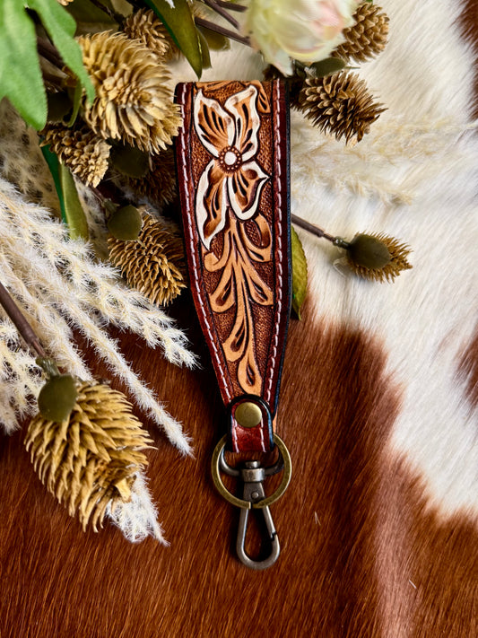 Rustic Flower Key Holder