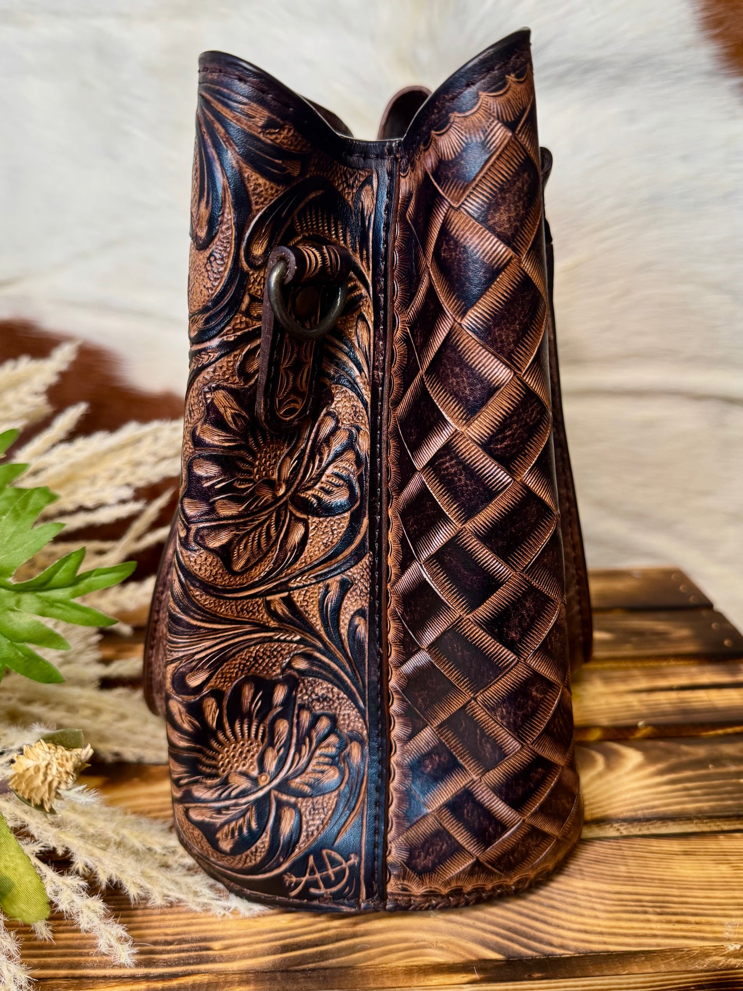 Diamond Crossbody Tote Bag