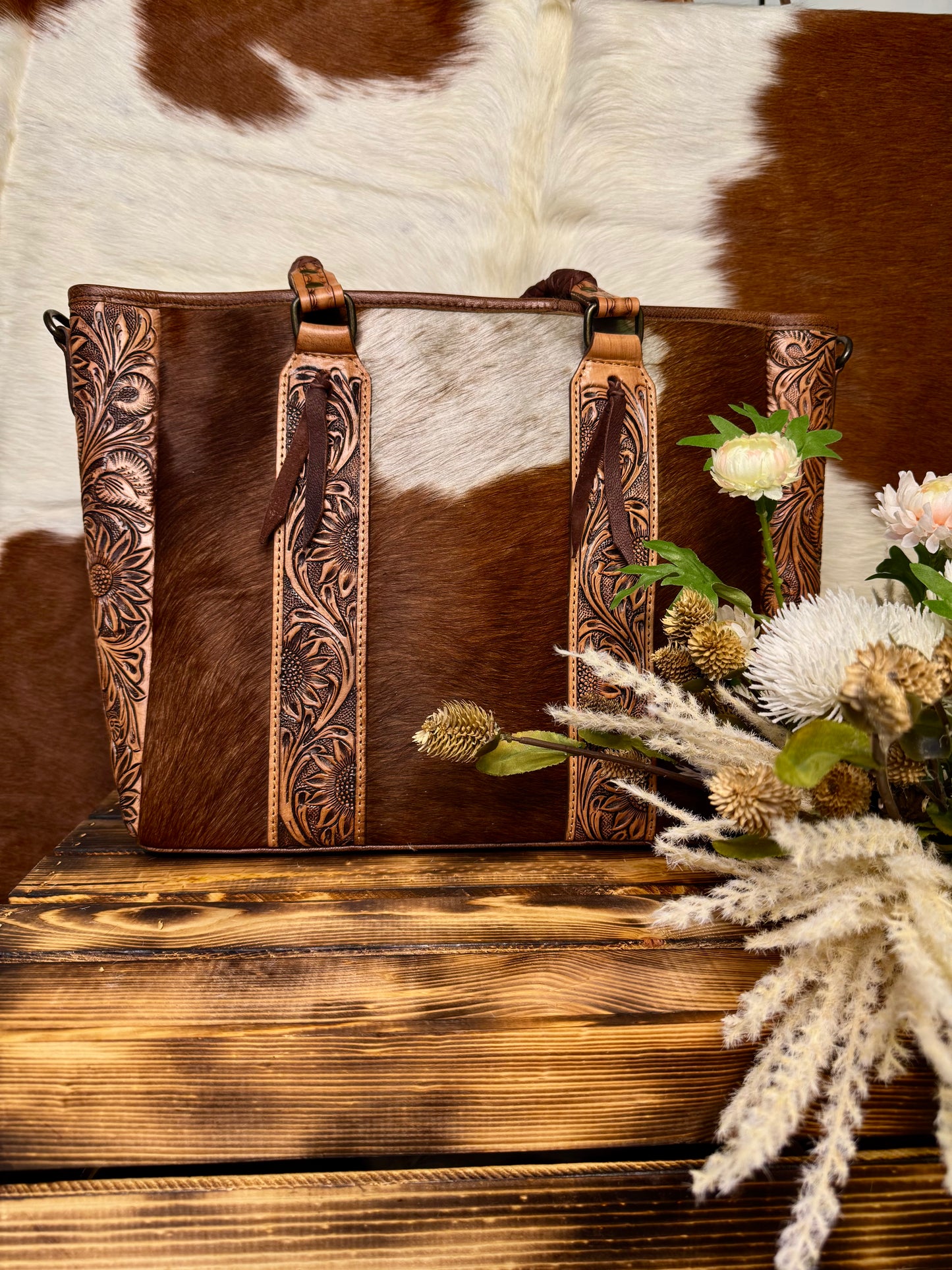 Sunflower Crossbody Tote Bag