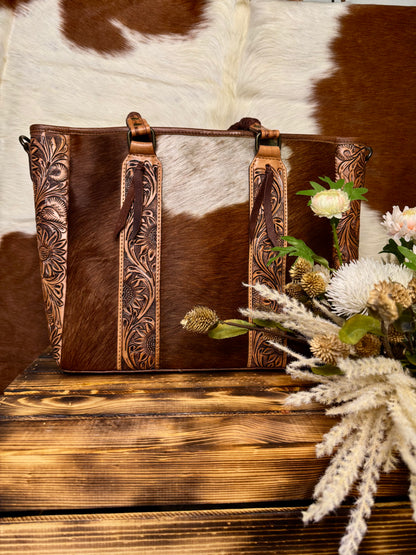 Sunflower Crossbody Tote Bag