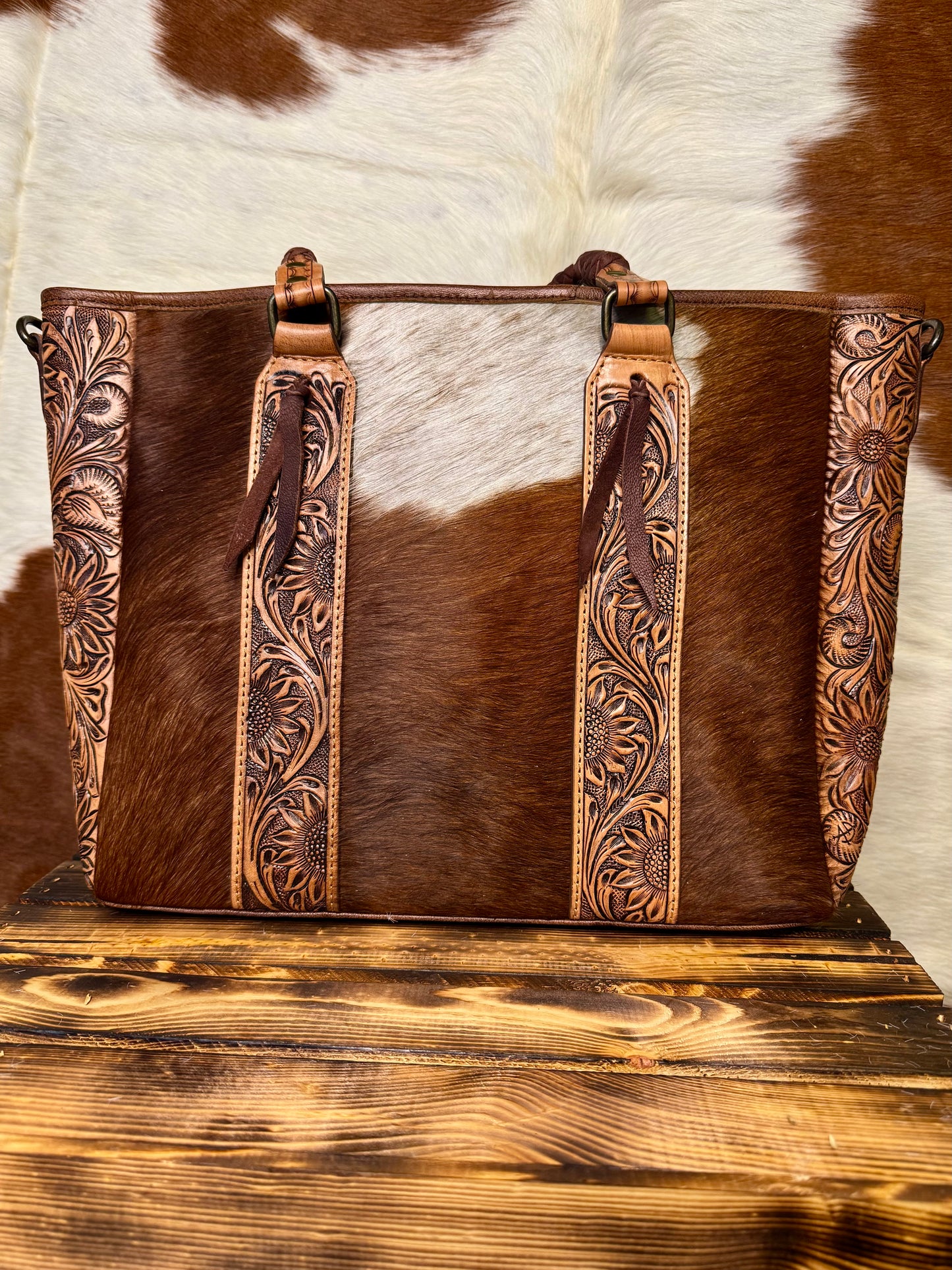 Sunflower Crossbody Tote Bag