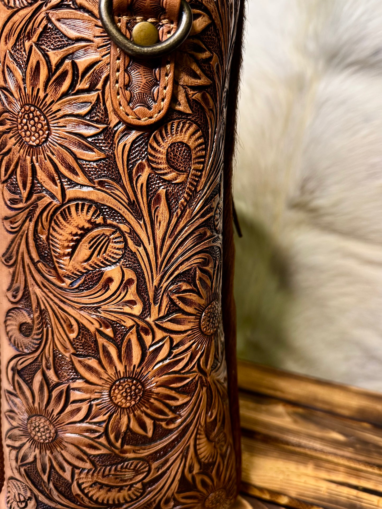 Sunflower Crossbody Tote Bag