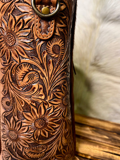 Sunflower Crossbody Tote Bag