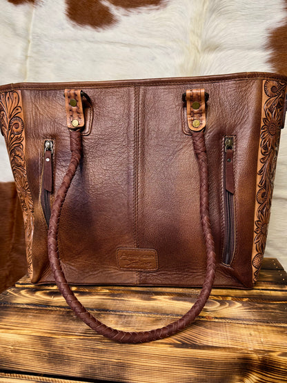 Sunflower Crossbody Tote Bag